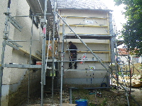 Structure porteuse pour la laine de bois et le bardage bois Structure porteuse pour la laine de bois et le bardage bois