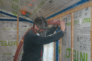 Insufflation de l'ouate de cellulose Insufflation de l'ouate de cellulose