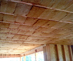 Laine de bois en partie rampants Laine de bois en partie rampants