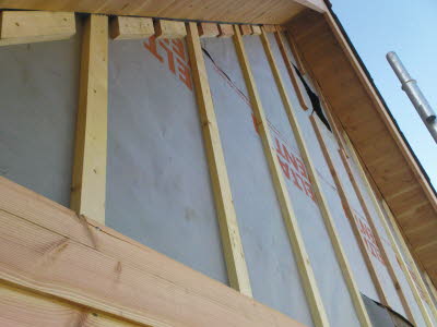 Pare-pluie et tasseaux de ventilation