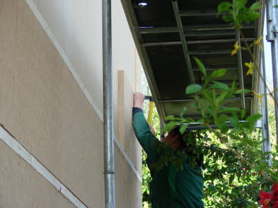 Mise en place du "mur manteau"