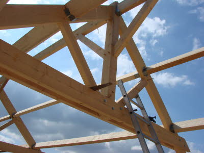 D�tail d'assemblage de charpente