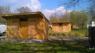 Les cabanons sont r�pliqu�s