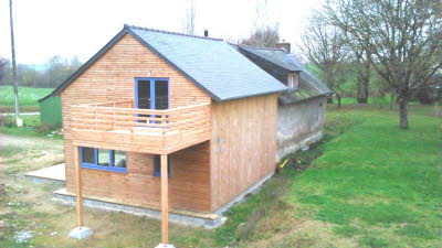 Bardage Douglas vertical